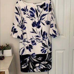 Worn once, Vince Camuto floral color block dress!